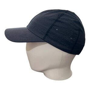 Lululemon Black Adjustable Nylon Blend Cap Running One Size